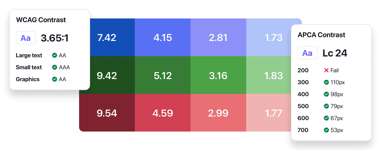 Contrast checker preview