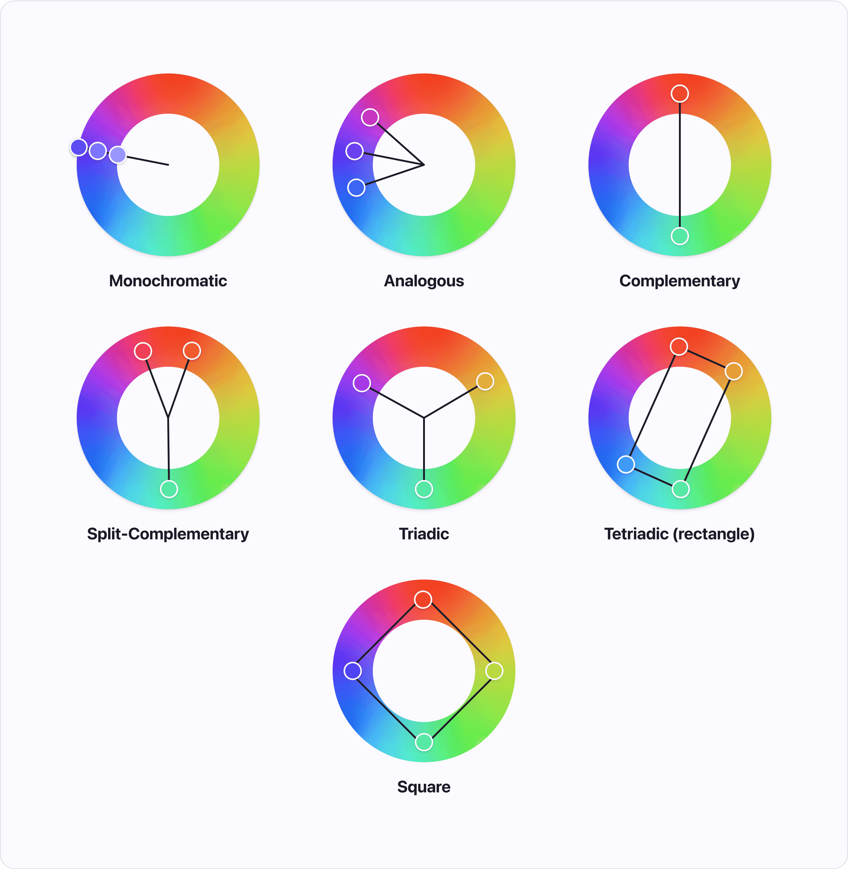 Color on sale wheel schemes