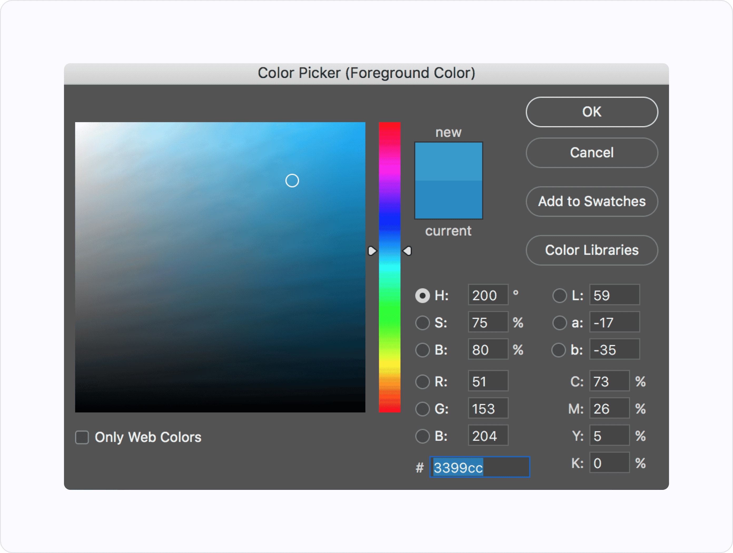 Photoshop color picker