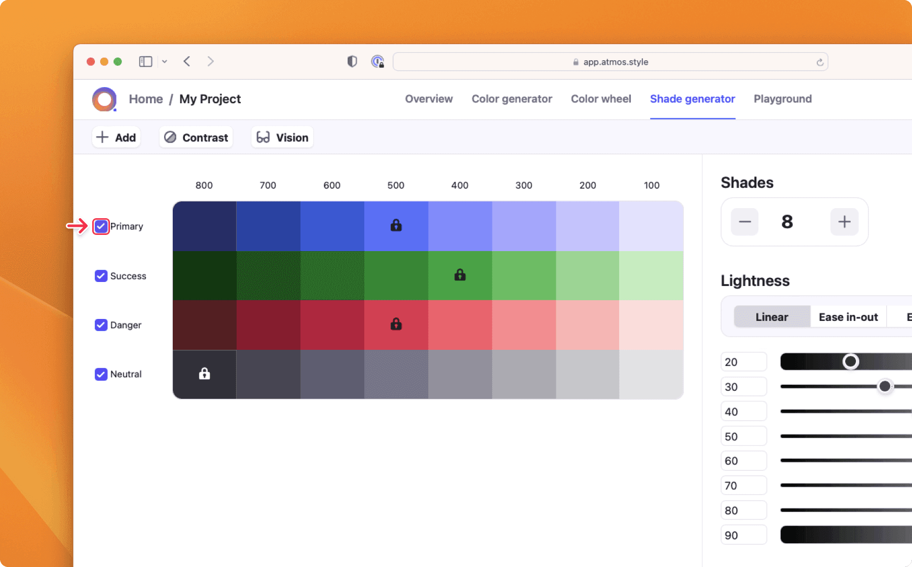 Atmos Shade generator - Exclude color