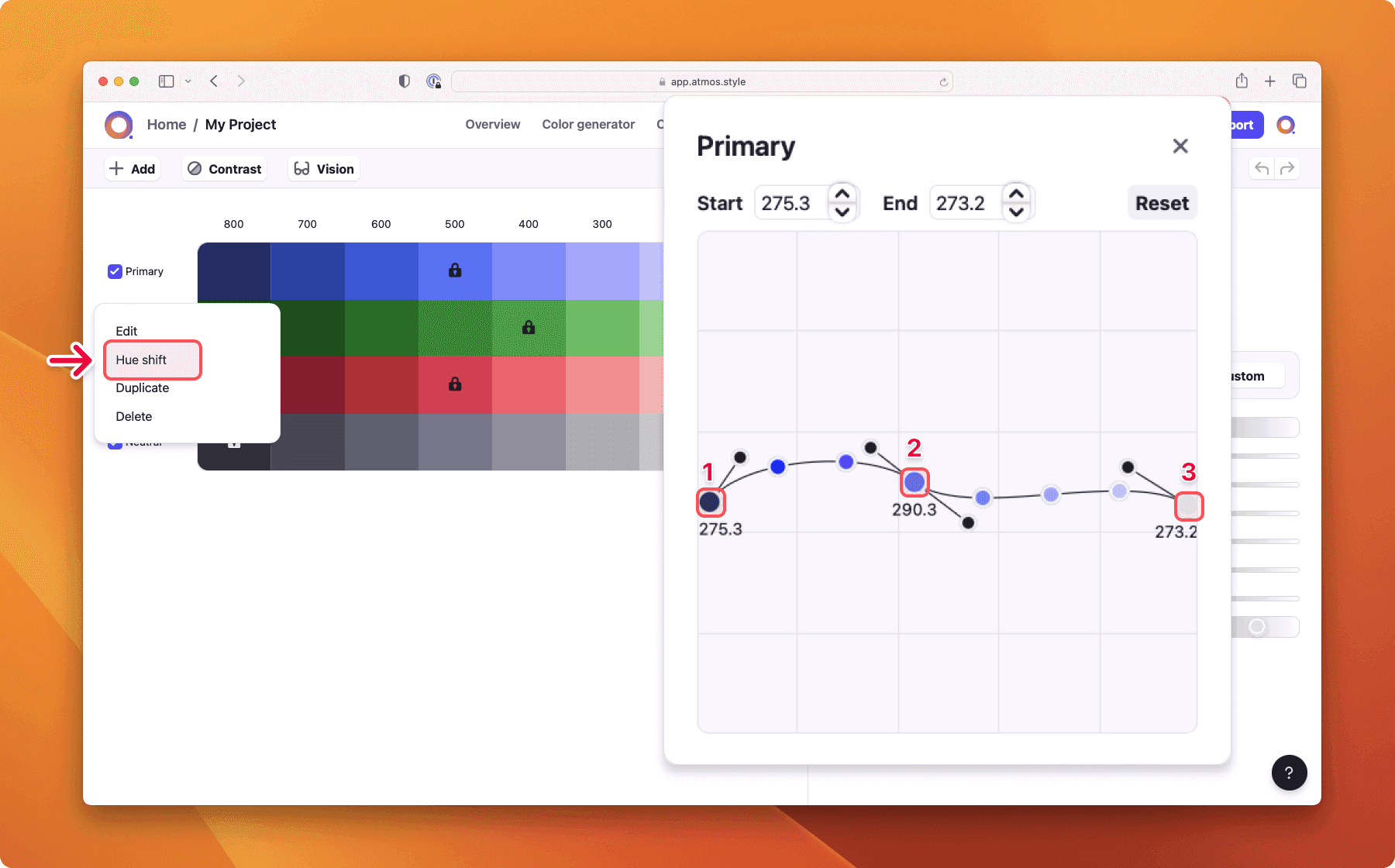 Atmos Shade generator - Hue shifting 1