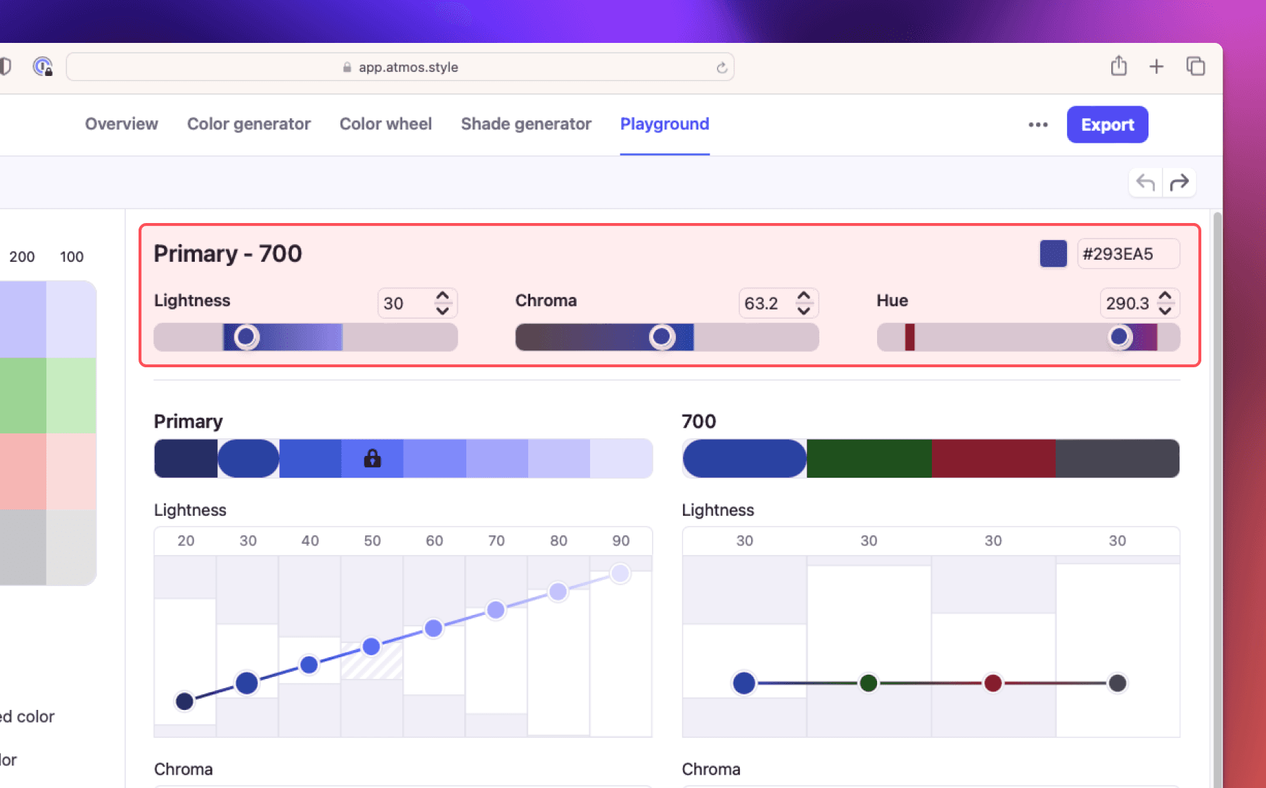 Atmos Playground - Color channel controls
